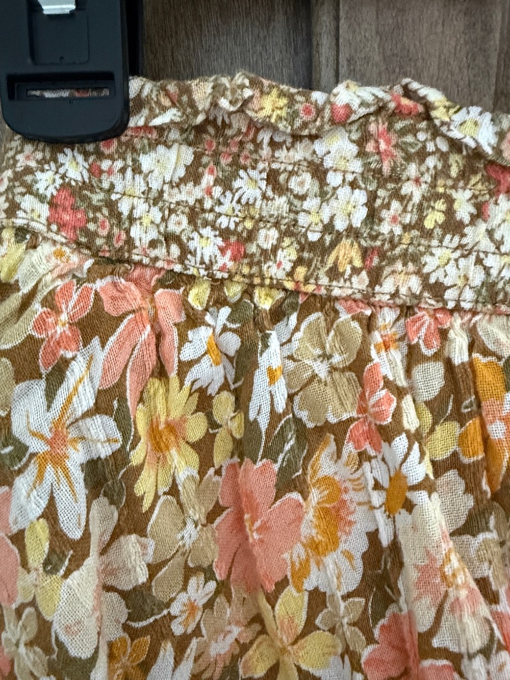 American Eagle Outfitters AEO Ruffle Tiered Floral Mini Skort.